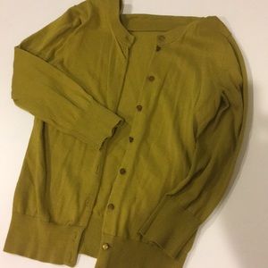 Olive classic J Crew cardigan